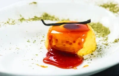 Flan con Caramelo de Cocido Quemado