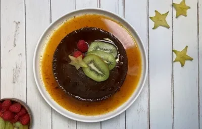 Flan de Chocolate en Air Fryer