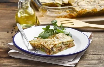 Lasaña de Verduras con Salsa de Tomate Veggie