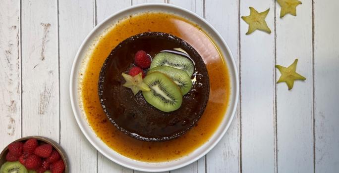 Flan de Chocolate en Air Fryer